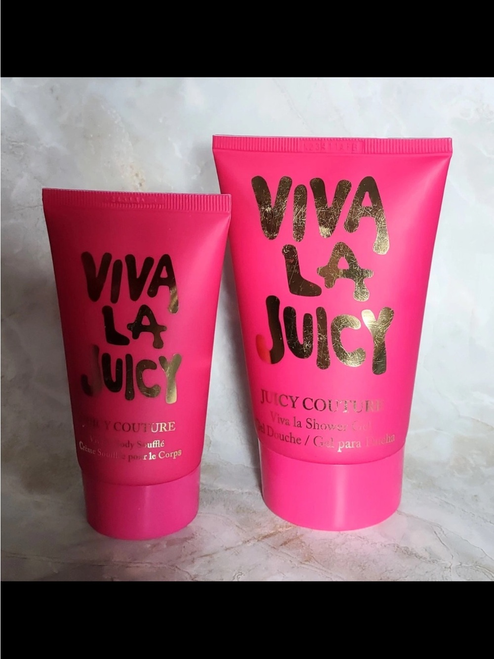 Juicy Couture Viva La Juicy Bright Pink Shower Gel & Body Soufflé Set